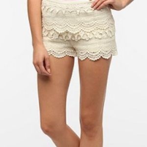 Pins & Needles lace shorts